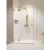 Radaway Essenza Pro Brushed Gold KDJ szögletes szálcsiszolt arany zuhanykabin 80x110 átlátszó jobbos