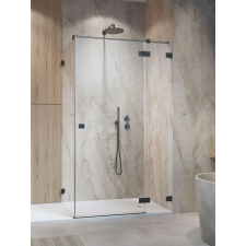 Radaway Essenza Pro Brushed GunMetal KDJ szögletes szálcsiszolt fegyvermetál zuhanykabin 120x90 átlátszó balos kád, zuhanykabin