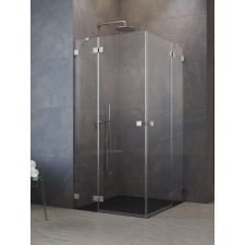 Radaway Essenza Pro Brushed Nickel KDD szögletes szálcsiszolt króm zuhanykabin 100x100 átlátszó kád, zuhanykabin