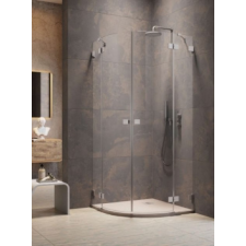Radaway Essenza Pro Brushed Nickel PDD íves szálcsiszolt króm zuhanykabin 90B+90J kád, zuhanykabin