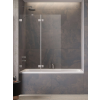 Radaway Essenza Pro Brushed Nickel PND II szálcsiszolt króm kádparaván 100 átlátszó balos