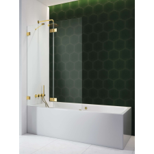 Radaway Essenza Pro Gold PND II arany kádparaván 120 átlátszó jobbos kád, zuhanykabin