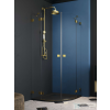 Radaway Essenza Pro PDD 80x80 íves zuhanykabin, arany 10095080-09-01L_10095080-09-01R