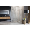 Radaway Essenza Pro White KDD szögletes fehér zuhanykabin 80x90 átlátszó