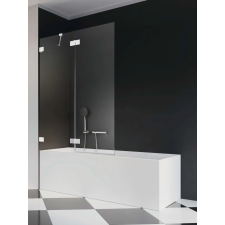 Radaway Essenza Pro White PND II fehér kádparaván 110 átlátszó kád, zuhanykabin