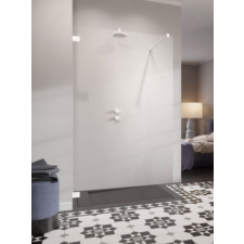 Radaway Essenza Pro White Walk-in fehér zuhanyfal 55 kád, zuhanykabin
