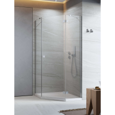 Radaway Essenza PTJ szögletes zuhanykabin 100x80 átlátszó jobbos kád, zuhanykabin