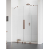 Radaway Furo Brushed Copper DWD szálcsiszolt réz zuhanyajtó 160 átlátszó