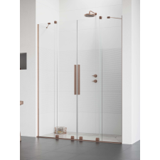 Radaway Furo Brushed Copper DWD szálcsiszolt réz zuhanyajtó 180 átlátszó kád, zuhanykabin