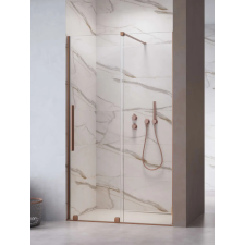 Radaway Furo Brushed Copper DWJ szálcsiszolt réz zuhanyajtó 100 átlátszó balos kád, zuhanykabin