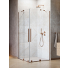 Radaway Furo Brushed Copper KDD szögletes szálcsiszolt réz zuhanykabin 110x80 átlátszó