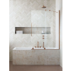 Radaway Furo Brushed Copper PND II szálcsiszolt réz kádparaván 100 átlátszó balos