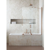 Radaway Furo Brushed Copper PND II szálcsiszolt réz kádparaván 160 átlátszó balos