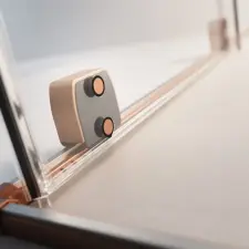 Radaway Furo Brushed Copper Walk-in szálcsiszolt réz zuhanyfal 160 balos átlátszó kád, zuhanykabin