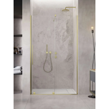 Radaway Furo Brushed Gold DWJ szálcsiszolt arany zuhanyajtó 110 átlátszó jobbos kád, zuhanykabin