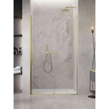 Radaway Furo Brushed Gold DWJ szálcsiszolt arany zuhanyajtó 120 átlátszó jobbos kád, zuhanykabin