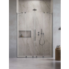 Radaway Furo Brushed GunMetal DWD szálcsiszolt fegyvermetál zuhanyajtó 140 átlátszó