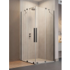 Radaway Furo Brushed GunMetal KDD szögletes szálcsiszolt fegyvermetál zuhanykabin 100x100 átlátszó