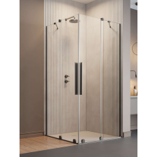 Radaway Furo Brushed GunMetal KDD szögletes szálcsiszolt fegyvermetál zuhanykabin 80x110 átlátszó kád, zuhanykabin