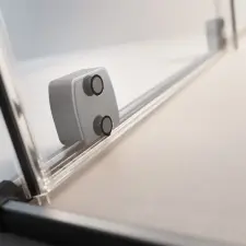 Radaway Furo Brushed GunMetal Walk-in szálcsiszolt fegyvermetál zuhanyfal 120 jobbos átlátszó kád, zuhanykabin