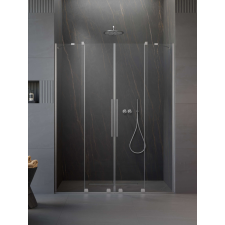 Radaway Furo Brushed Nickel DWD szálcsiszolt króm zuhanyajtó 140 átlátszó kád, zuhanykabin