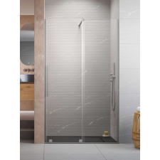 Radaway Furo Brushed Nickel DWJ szálcsiszolt króm zuhanyajtó 120 átlátszó jobbos kád, zuhanykabin