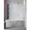 Radaway Furo Brushed Nickel PND II szálcsiszolt króm kádparaván 160 átlátszó jobbos