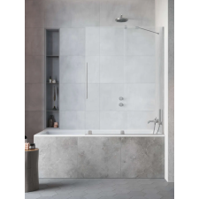 Radaway Furo Brushed Nickel PND II szálcsiszolt króm kádparaván 180 átlátszó jobbos kád, zuhanykabin