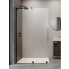 Radaway Furo SL Black Walk-in fekete zuhanyfal 100 átlátszó jobbos