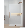 Radaway Furo SL Brushed Copper Walk-in szálcsiszolt réz zuhanyfal 120 átlátszó balos