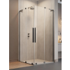 Radaway Furo SL Brushed Gunmetal KDD szögletes szálcsiszolt fegyvermetál zuhanykabin 90x80 átlátszó