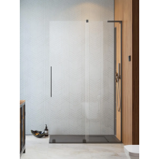 Radaway Furo SL Brushed GunMetal Walk-in szálcsiszolt fegyvermetál zuhanyfal 80 átlátszó balos kád, zuhanykabin