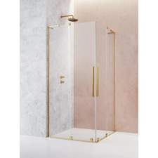 Radaway Furo SL Gold KDD szögletes arany zuhanykabin 90x80 átlátszó kád, zuhanykabin
