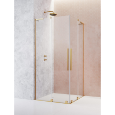 Radaway Furo SL Gold KDD szögletes arany zuhanykabin 90x90 átlátszó kád, zuhanykabin