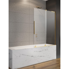 Radaway Furo SL Gold PND II arany kádparaván jobbos kád, zuhanykabin