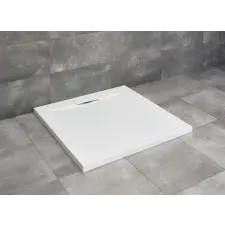 Radaway Giaros C 100x100 szögletes műmárvány zuhanytálca 5SL1 zuhanyszifonnal M3GRC1010 kád, zuhanykabin