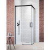 Radaway Idea 8 Black KDD 80x80 szögletes tolóajtós zuhanykabin, fekete10370080-54-01L,10370080-54-01R