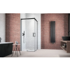 Radaway Idea Black KDD szögletes fekete zuhanykabin 80x100 átlátszó
