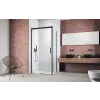 Radaway Idea Black KDJ szögletes fekete zuhanykabin 110x110 átlátszó jobbos