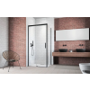 Radaway Idea Black KDJ szögletes fekete zuhanykabin 150x80 átlátszó balos