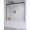 Radaway Idea Black PN DWD 140 kádparaván fekete 10004140-54-01