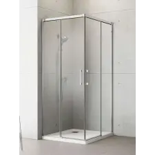 Radaway Idea KDD szögletes zuhanykabin 80x70 átlátszó kád, zuhanykabin