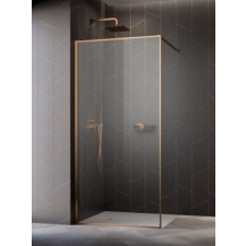 Radaway Modo F II Brushed Copper Walk-in szálcsiszolt réz zuhanyfal 160 kád, zuhanykabin