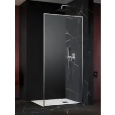 Radaway Modo F SL II Brushed Nickel Walk-in szálcsiszolt króm zuhanyfal 110B kád, zuhanykabin