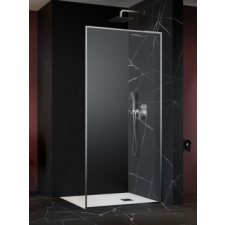 Radaway Modo F SL II Brushed Nickel Walk-in szálcsiszolt króm zuhanyfal 110J kád, zuhanykabin