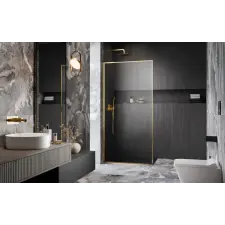 Radaway Modo F SL II Gold Walk-in arany zuhanyfal 50B kád, zuhanykabin