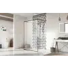 Radaway Modo New Black I Frame Walk-in fekete zuhanyfal 130 átlátszó