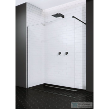 Radaway Modo New Black II 80 zuhanyfal (389084-54-01) kád, zuhanykabin