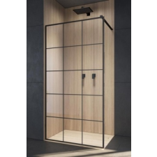 Radaway Modo New Black II Factory walk-in zuhanyfal kád, zuhanykabin
