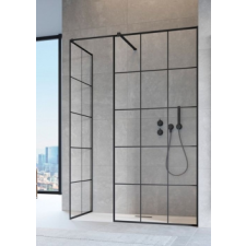 Radaway Modo New Black III Factory 105 walk-in zuhanyfal kád, zuhanykabin